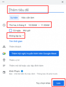 Cách Dùng Google Calendar Để Quản Lý Công Việc Hàng Ngày