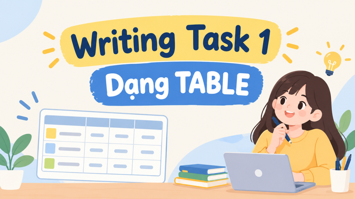 Bài Mẫu IELTS Writing Task 1 Dạng Table Nhiều Thông Tin